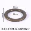 Fivela de anel circular com diâmetro interno de 24mm círculo fivela de bagagem roupa fivela de pino flor de sapato acessórios acessórios anel circular dourado escovado