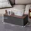 Caja de Pañuelos Lateral de Dos Compartimentos Caja de Almacenamiento al por Mayor Caja de Pañuelos para Hotel de Negocios Restaurante Se Puede Imprimir con Logo Publicitario Caja de Pañuelos de Papel
