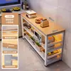 Estante de suelo multicapa para barra de bar, mesa estrecha con estantes, mesa de comedor, mesa divisoria para sala de estar, mesa larga simple de ocio para balcón