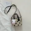 Bolso de Lunares Fresco para Mujer 2026 Verano Nuevo Moda Bolso Cubo Gran Capacidad Bolso de Hombro Cruzado para Viajes