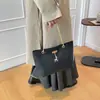 Bolso de un solo hombro con estampado de ciervo, Bolso para mujer con estampado de lichi, Bolso de cadena Primavera 2026, Bolso de gran capacidad, Venta al por mayor de comercio exterior, Bolso cruzado estilo coreano