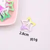 Pasador de Estrella de Dopamina Y2K Lindo para Niña Estrella de Cinco Puntas Pasador de Cabello Color Caramelo Ins Clip BB Clip para Flequillo