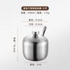 Frasco de Condimentos de Acero Inoxidable Estilo Coreano Frasco de Salsa de Chile para Cocina Salero con Cuchara Caja de Condimentos Frasco Dorado Creativo