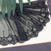 Encaje de malla bordado con hilo dorado blanco y negro de 15 cm de ancho DIY falda tela para ropa materiales de decoración