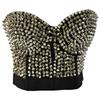 Roupas Femininas de Performance para Boate e Baile de Formatura com Rebites Dourados da Moda, Sutiã Tubinho Sexy, Fabricante Atacadista de Lingerie Sexy