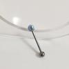 Uña de Lengua F136 Aobao Tres Garras Bola de Ópalo Bola Aleación de Titanio G23 Joyería para Perforación Corporal Uña de Labio Uña de Hueso de Oreja
