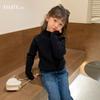 [En stock] Suéter de niña, prendas de punto para niña, otoño e invierno, nuevo estilo coreano para niños, funda de terciopelo de una pieza para bebé