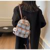 Mochila transfronteriza de otoño e invierno, nueva mochila a cuadros, bolso de moda para estudiantes y chicas, bolso de alta gama para mujer.