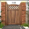 Puerta de Madera Anticorrosión Estilo Rústico, Puerta de Reja de Madera para Patio, Puerta de Jardín, Puerta Pequeña, Puerta de Reja, Puerta de Media Altura, Reja Exterior, Interior