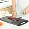 Patrón de Mármol Imitación Juego de Tres Piezas de Tabla de Cortar de Plástico Juego de Tablas de Cortar de Plástico Puntos Blancos y Negros Tabla de Cortar de PP Tabla de Cortar Combinada