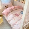 Juego de cama de tres piezas de algodón puro para dormitorio de estudiantes 100% se puede dormir desnudo Sábanas de cama individual Funda nórdica