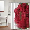 Cortina de Ducha Amazon Nueva Decoración de Baño Transfronteriza Tela Estilo Europeo Nuevo Poliéster Estampado Cortina Divisoria Cortina de Ducha Zhejiang