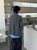 Cardigan Suéter Bordado Estilo Americano para Homens, Design Retrô de Inverno, Malha para Casal, Jaqueta Casual Versátil Vibe
