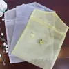 Bolsa Tote de Organza, Saquinho de Organza com Cordão, Sacola de Rede, Bolsa para Embalagem de Lenço de Seda Personalizado, Bolsa de Embalagem de Organza