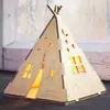 Luz Noturna de Tenda de Madeira Amazon Tenda de Acampamento Velas de Madeira de Natal Abajur Decoração de Casa