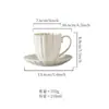 Canecas de Café Personalizadas Transfronteiriças com Design Criativo de Pétalas, Canecas Cerâmicas de Alta Estética, Canecas de Leite, Canecas de Café Expresso para Escritório