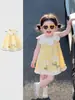 Vestido de Verão para Menina, Vestido Princesa Infantil Elegante e Divertido com Bolinhas, Vestido Formal de Verão para Bebê Menina