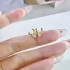 Xigu E2531 Aretes para Perforación de Oreja de Plata S999 Completa Ciervo Pendientes de Otoño e Invierno Pendientes de Zirconia Copo de Nieve 2025 Nuevo Estilo para Mujer