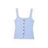 Venta al por mayor Exportación Transfronteriza Ropa de Mujer 2025 Verano Estilo Europeo y Americano Tops Camisola Tejida Decorada con Botones para Mujer B65023
