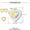 Colgante de Caja de Fotos de Cobre DIY Corazón Sol Arcoíris para Mujeres, Limón Cereza, Se Puede Abrir, Puede Guardar Fotos, Colgante de Joyería