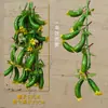 Espetos Decorativos de Frutas e Legumes Pendurados, Espetos de Pimenta Falsos, Milho Decorativo para Ornamentos de Fazenda, Restaurante, Pátio, Pingentes de Colheita