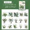 Hermosas pegatinas de día Serie Selva Tropical planta en maceta cuenta de mano DIY pegatinas decorativas 30 piezas en 6 tipos
