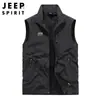 Cardigan Casual de Color Sólido con Bolsillo con Cremallera, Corte Holgado, Cuello Alto, Chaleco, Estilo Nuevo 2022