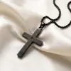 Fonte de Abastecimento de E-commerce Transfronteiriço: Colar Cruz de Aço Titânio Europeu e Americano Mais Vendido na Amazon, Joia Pingente Personalizada Hip-Hop Masculina