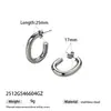 Taina Ear Cuff de Aço Inoxidável Estilo Europeu e Americano de Luxo Leve, Brincos de Aço Titânio Moda 18K, Joias de Venda Quente Transfronteiriça, Atacado