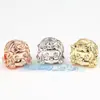 Bolsa de accesorios para joyería DIY oro microincrustado incrustado de tesoros cuentas espaciadoras para niños y niñas serie familiar