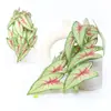 Planta verde artificial em vaso caladium, ornamento de trepadeira decorativa de interior para casa, casamentos e Halloween