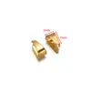 Fechos ovais de aço inoxidável para atacado, fechos ovais cruzados, fechos para pingentes, acessórios para colares DIY, cabeças de fecho oval descentralizadas