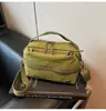 2025 Nueva Bolsa Cuadrada Pequeña de Nylon Color Macarrón Bolsa Ligera de Lona Casual Cruzada al Hombro de Mano para Teléfono Móvil