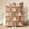 Manta para siesta de fantasma lindo de Halloween Boo Manta de siesta de fantasma de Halloween Manta de franela