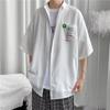 Camisa de Trabajo para Hombre, Manga Corta, Estilo Americano, Manga Media, Verano, Estilo Hong Kong, Estilo Japonés, Chaqueta Camisa, Diseño de Nicho