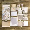 Série Papel Past Memories da Momo Pacote de Adesivos Escrevíveis para Decoração de Diário, 45 Peças, 8 Designs