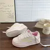 Zapatillas Blancas Casual Versátiles, Estilo Femenino a la Moda, Zapatos de Mujer Tendencia, Nuevos Zapatos de Plataforma Negros y Rosas Primavera 2026