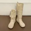 Botas largas de mujer estilo británico retro con plataforma y aumento de altura, nuevas botas largas Birkenstock versátiles de ajuste slim para otoño 2026