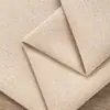 Tecido de sofá 100% poliéster liso imitando linho para estofamento de sofá de casa de hóspedes, almofadas de bay window e tecido decorativo resistente ao desgaste