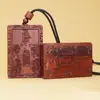 Colgante de Madera Fulminada Estilo Xiangyun Pez Yin-Yang Doble Cara con Talismán de Cinco Truenos Púrpuras, Herramienta Ritual Taoísta de Madera de Azufaifo Fulminada Venta al por Mayor