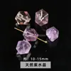 Jingdian Jewelry Cristales Naturales Perlas Octagonales Perlas Sueltas Pulsera DIY Hecha a Mano Pulsera Cristal Fantasma Rojo Perlas Sueltas Accesorios