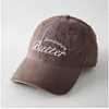 Gorra de Béisbol de Color Sólido Bordada con Letras de Parte Superior Suave a la Moda para Hombres y Mujeres, Simple Casual Versátil para Viajes Sombrero de Sol para Exteriores