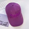 Gorra de Béisbol Retro Estilo Coreano con Bordado de Letras, Parte Superior Suave para Mujer, Versátil para el Verano, Protector Solar para Cara