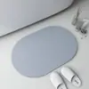 Tapete de Banheiro de Terra de Diatomáceas Cor Sólida Transfronteiriço, Tapete de Pé de Banheiro Oval Absorvente de Água Antiderrapante de Secagem Rápida, Mais Vendido na Amazon