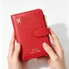 Portapasaporte Nuevo RFID Transfronterizo, Organizador de Documentos Creativo Estilo Avión, Portapasaporte de Viaje Multifuncional Simple y Portátil