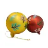 Bolas de Natal de Vidro Estilo Novo Transfronteiriças Enfeites de Árvore de Natal Personalizados Adesivos Bolas de Natal de Vidro Decoração de Natal Enfeites Pendentes