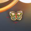 Mariposa Retro Aleación Electrochapada Cloisonné Hecho a Mano DIY Collar Antiguo Pasador Corona de Pelo Corona de Fénix Joyería Perlas