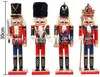 Nogueira de Madeira, Enfeites de Árvore de Natal, Enfeites Quebra-Nozes, Enfeites Artesanais de Madeira