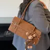Bolso Vintage Mate para Mujer 2025 Nuevo Invierno Moda Nicho Versátil Bolso de Axila con un Toque de Lujo para Viajar Bolso de Hombro
