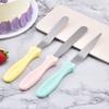 Atacado de fábrica conjunto de espátula creme de três peças, faca raspadora para desenformar bolo, espátula de aço inoxidável, ferramentas de confeitaria